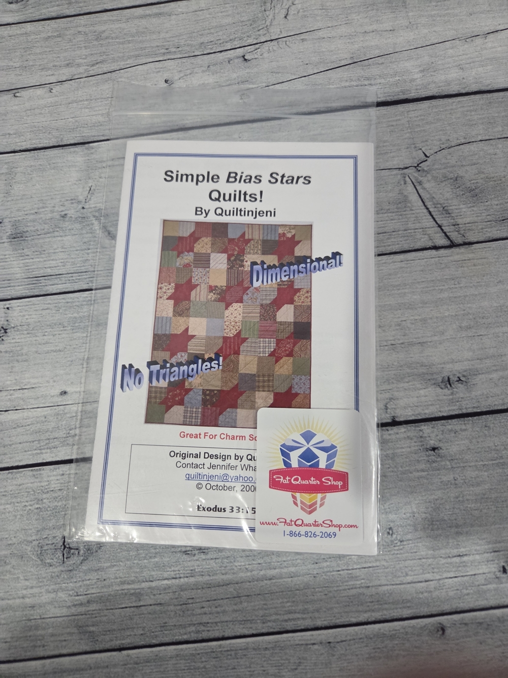 Quiltinjeni Quilting Pattern Simple Bias Stars